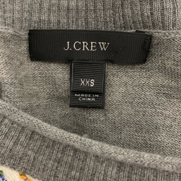 J. Crew Tweed Front Merino Wool sweater XXS - Picture 4 of 7